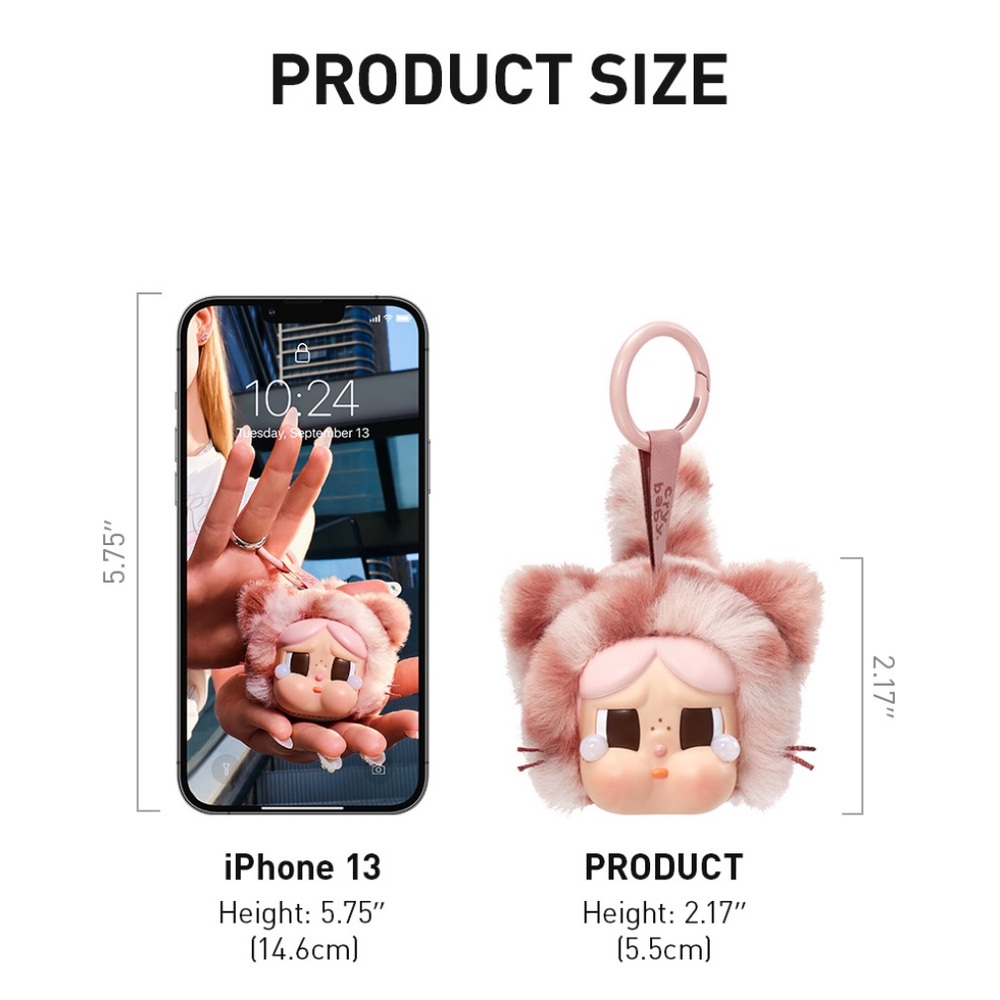 Pop Mart CRYBABY Wild but Cutie Series-Vinyl Plush Pendant Blind Box-Camo Cutie - Picture 4 of 5